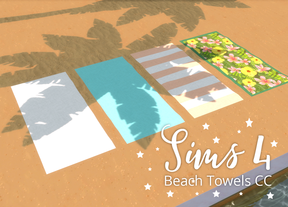 Sims 4 Beach Towel Cc Aurora Kreativ